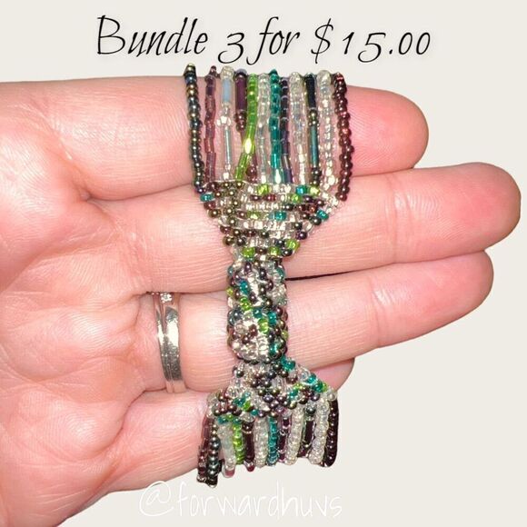 Bundle 3 for $15 Beaded Multi-strand Bracelet With Magnetic Closure READ - Picture 4 of 7